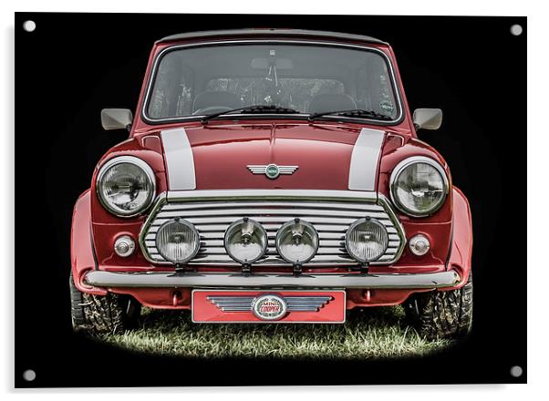 The Mini Cooper Acrylic by Dave Hudspeth Landscape Photography
