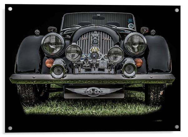 The Morgan Sports Car Acrylic by Dave Hudspeth Landscape Photography