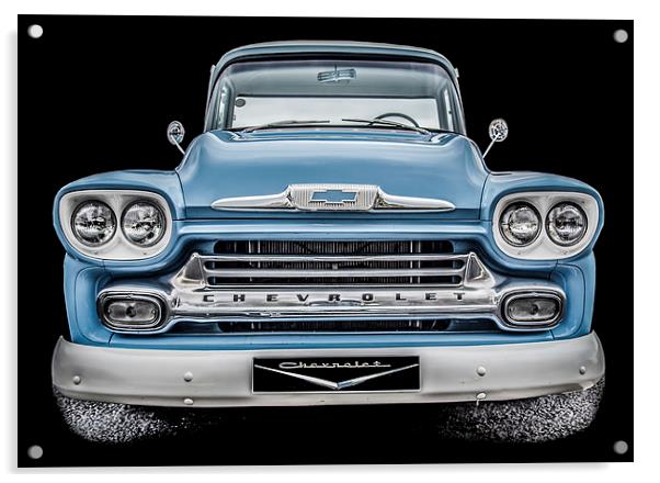 Chevrolet Pick Up Truck Acrylic by Dave Hudspeth Landscape Photography