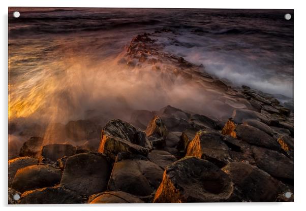 The Giants Causeway, Northern Ireland Acrylic by Dave Hudspeth Landscape Photography