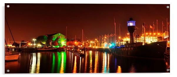  Spurn point Lightship in Hull docks Acrylic by Jon Fixter