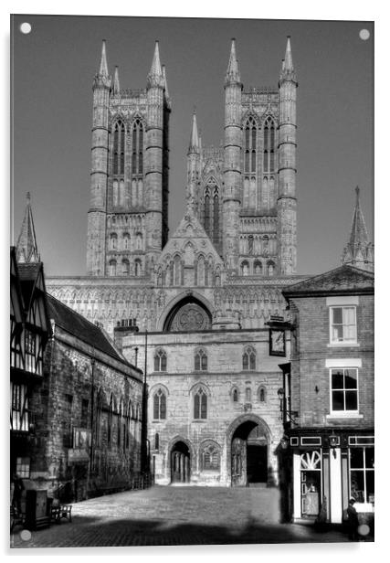 Lincoln Cathedral  Acrylic by Jon Fixter