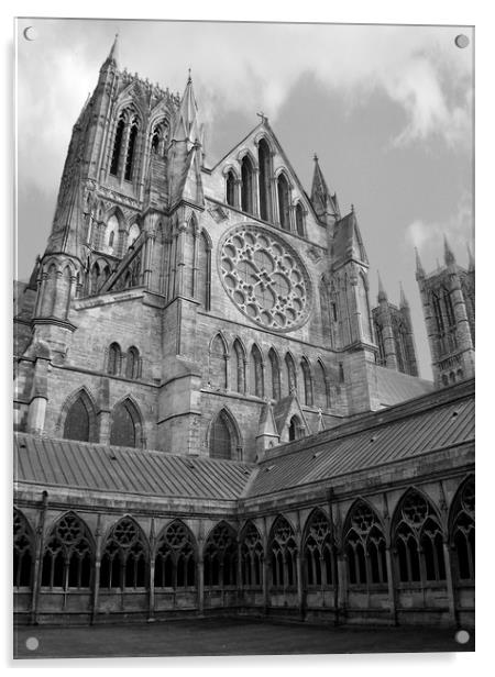 Lincoln cathedral  Acrylic by Jon Fixter