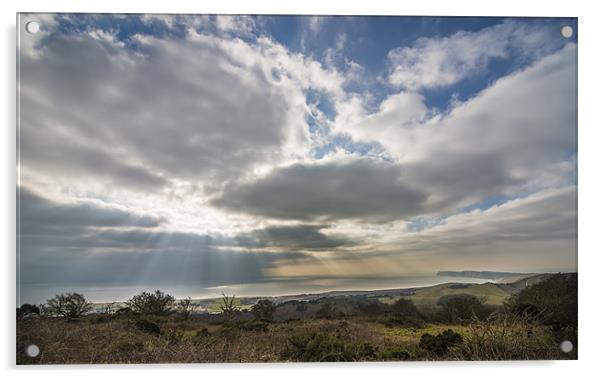 Rays over the coast landscape Acrylic by Ian Johnston  LRPS