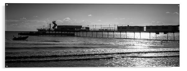Pier Silhouette Acrylic by Ian Johnston  LRPS