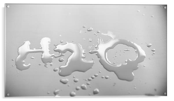 Mono Water - H2O Acrylic by Ian Johnston  LRPS