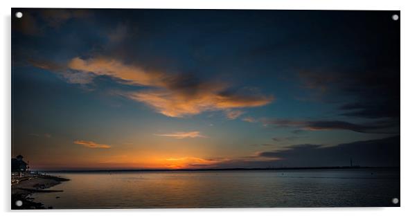 Island Sunset Acrylic by Ian Johnston  LRPS