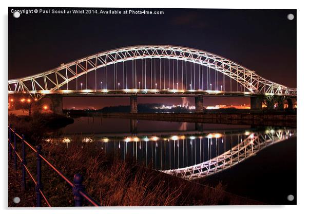  Silver Jubilee Bridge Acrylic by Paul Scoullar