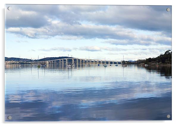 Tasman Bridge from Cornelian Bay Acrylic by