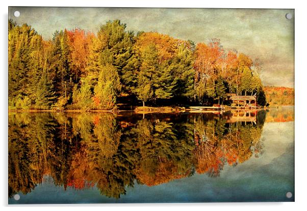 Autumn Acrylic by Mary Lane