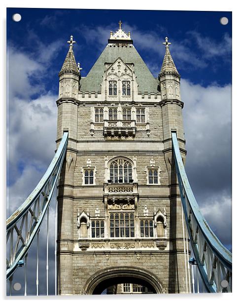 Tower Bridge Acrylic by Mary Lane