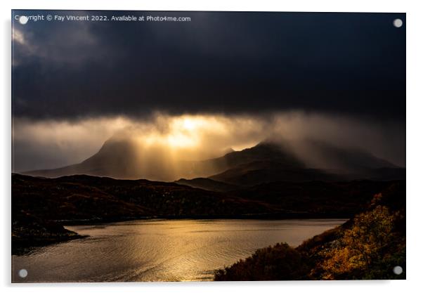 Quinag - Sail Gharbh Acrylic by Fay Vincent