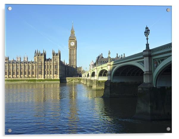 Houses of Parliament Acrylic by Mark Jefferson