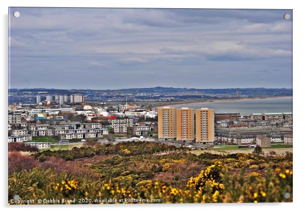 Aberdeen City View Acrylic by Debbie Johnstone Bran
