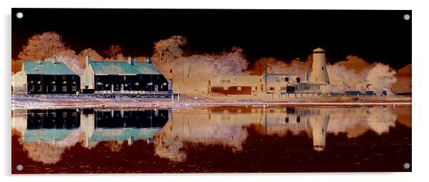 Langstone mill colour invert Acrylic by christopher darmanin