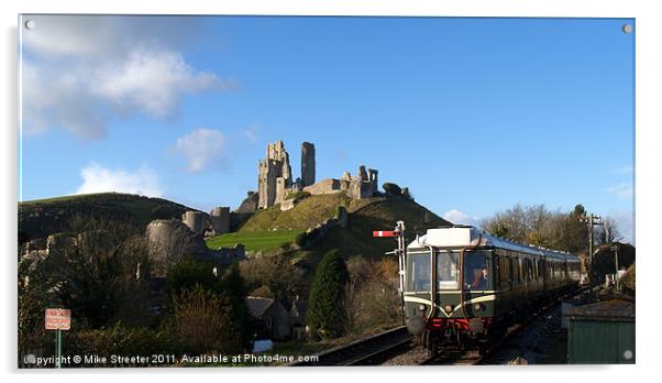 Heritage DMU at Corfe Acrylic by Mike Streeter