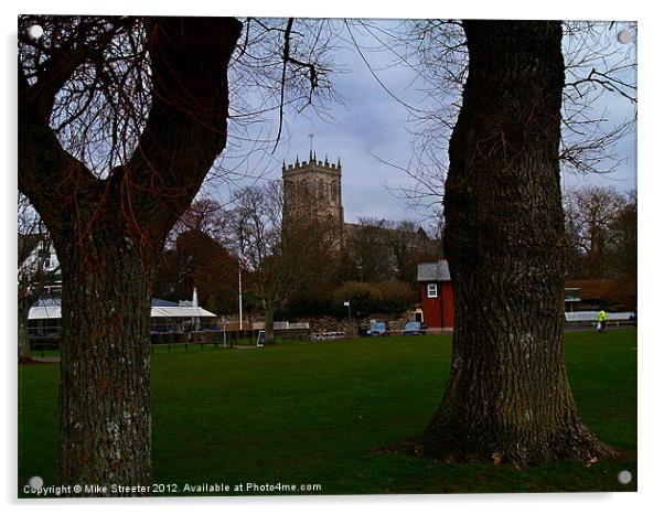 Christchurch Priory Acrylic by Mike Streeter
