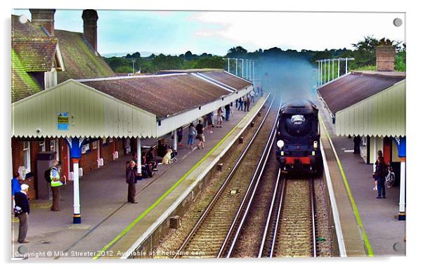 The Dorset Coast Express 3 Acrylic by Mike Streeter
