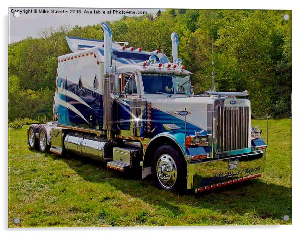  American Heavy Haulage Acrylic by Mike Streeter
