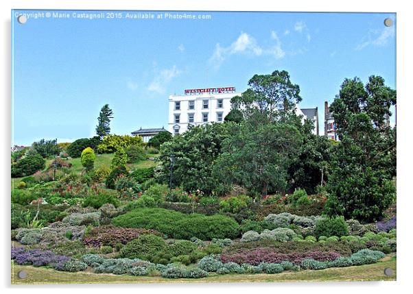  Westcliffe Hotel And Gardens  Acrylic by Marie Castagnoli