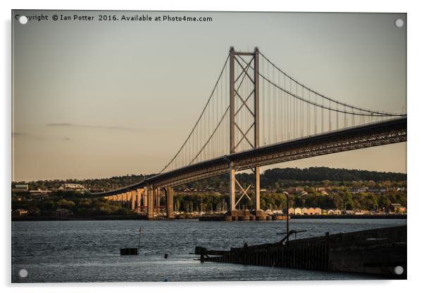 The Forth Road Bridge, Scotland Acrylic by Ian Potter