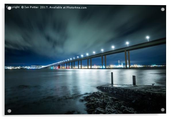 Tay Road Bridge, Scotland Acrylic by Ian Potter