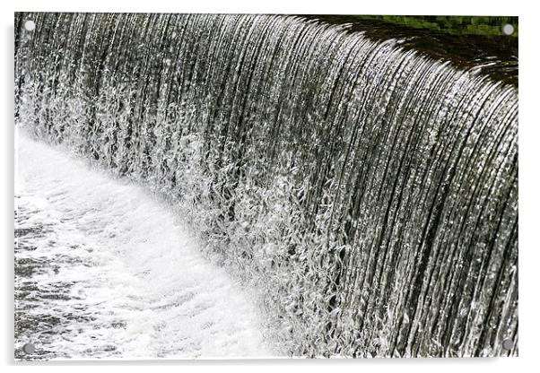 Stopping a waterfall Acrylic by Tom Hibberd