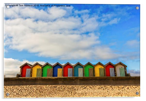  Beach Huts at Blyth Acrylic by Tom Hibberd