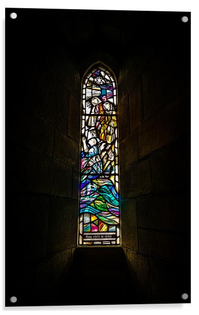 Stained Glass Window 2 Acrylic by John Shahabeddin