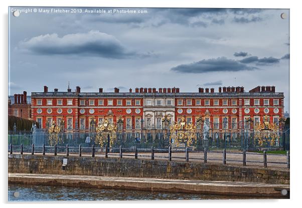 Hampton Court Palace Acrylic by Mary Fletcher
