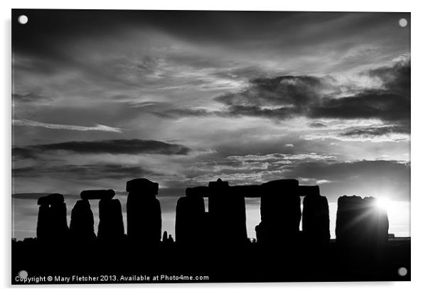 Stonehenge Acrylic by Mary Fletcher