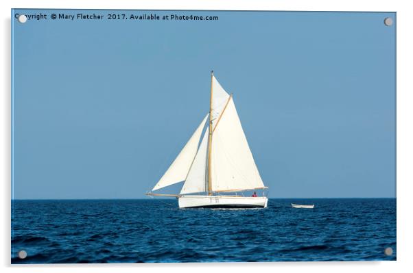 Simply Sailing Acrylic by Mary Fletcher