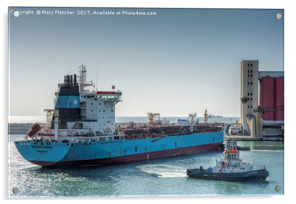 Maersk Edward Acrylic by Mary Fletcher