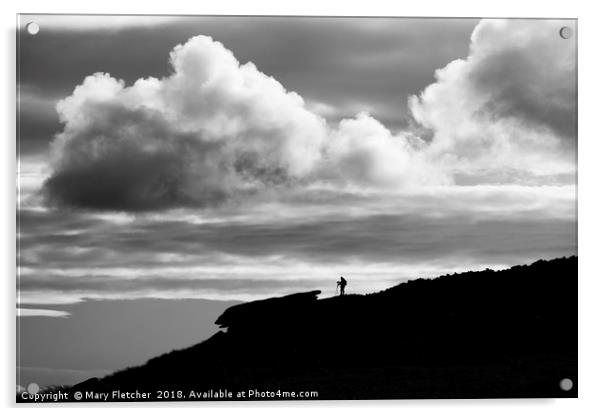 The Lone Photographer Acrylic by Mary Fletcher