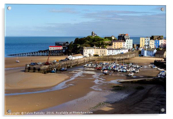 tenby harbour Acrylic by Kelvin Rumsby