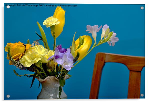 Beautiful Flowers - Analogous Colour Acrylic by Chris Wooldridge