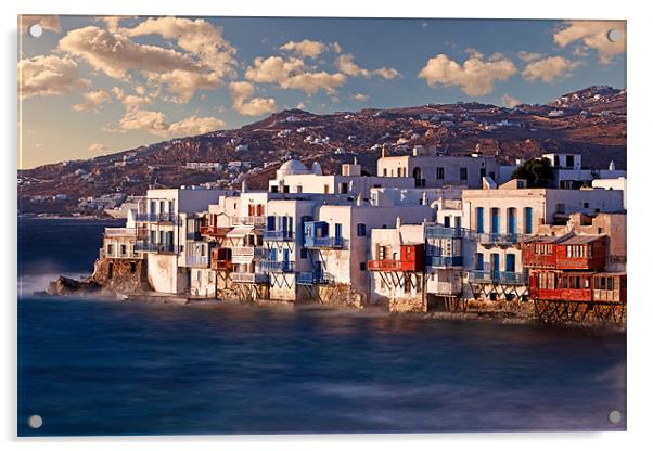 Mykonos, Greece Acrylic by Constantinos Iliopoulos