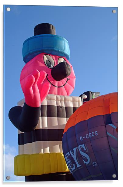 Bertie Bassett Hot Air Balloon Acrylic by Peter Cope