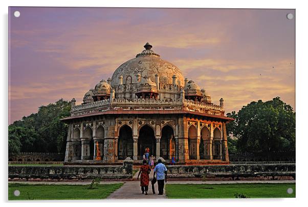 Isa Khan Niyazis Tomb, Delhi, India Acrylic by Peter Cope