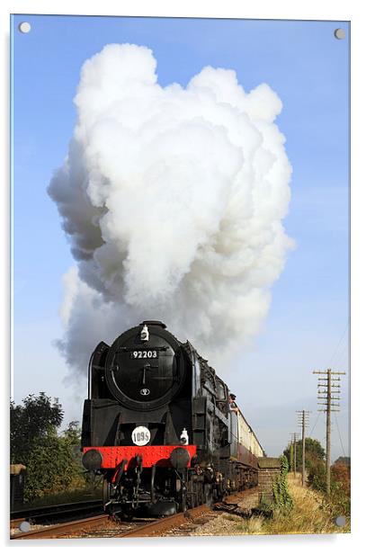 Full steam ahead. Acrylic by Ian Duffield