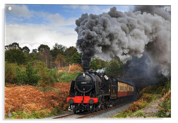 Volcanic action near Bewdley Acrylic by Ian Duffield