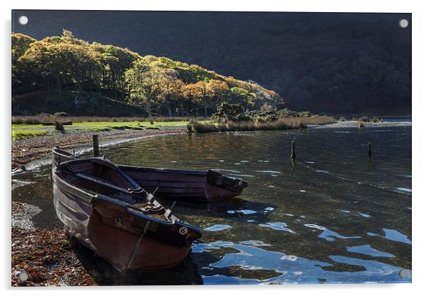 Boats at Crummock Water  Acrylic by Ian Duffield