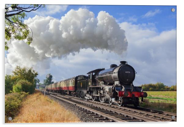 "Morayshire" with an early morning passenger train Acrylic by Ian Duffield