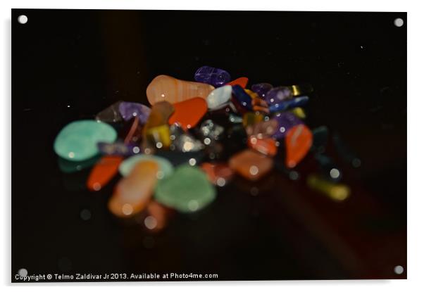 Gemstones Acrylic by Telmo Zaldivar Jr