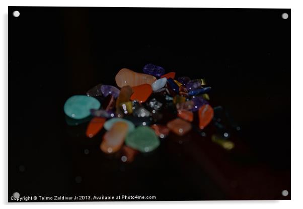 Gemstones Acrylic by Telmo Zaldivar Jr