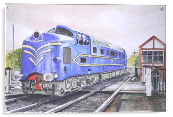 The English Electric Deltic Acrylic by John Lowerson