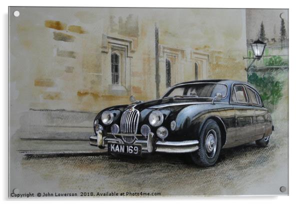 A particular Jaguar Acrylic by John Lowerson