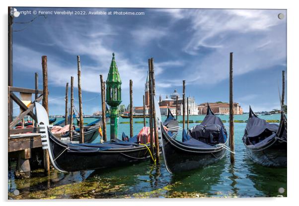 Grand Canal   Acrylic by Ferenc Verebélyi