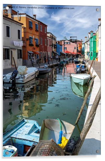 Burano    Acrylic by Ferenc Verebélyi