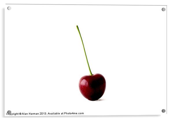 One Sweet Cherry Acrylic by Alan Harman